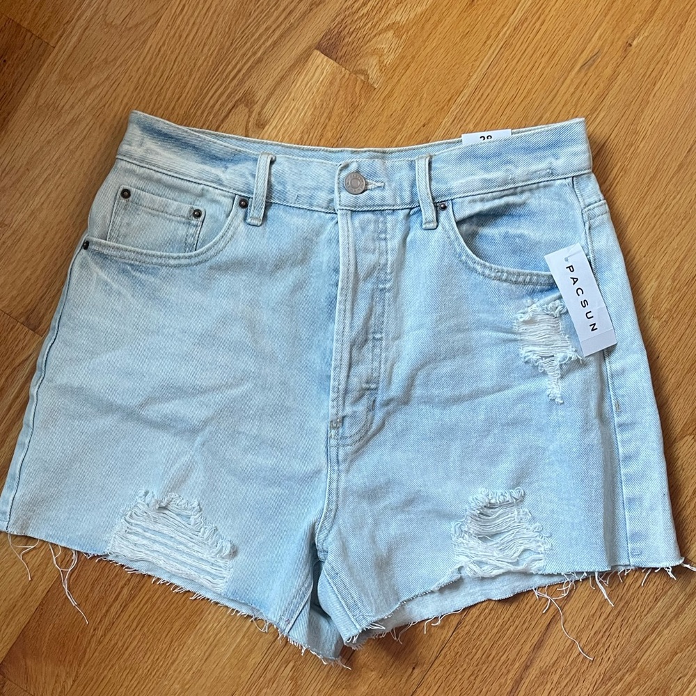 NWT pacsun ultra high rise vintage denim short